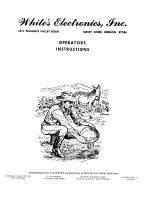 White’s Electronics Coinmaster 2/DB Operator Instructions Manual preview