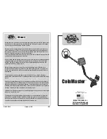 White’s Electronics CoinMaster User Manual preview