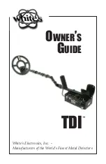 White’s Electronics PulseScan TDI Owner'S Manual preview