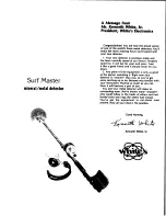 Preview for 2 page of White’s Electronics Surf Master Operator Instructions