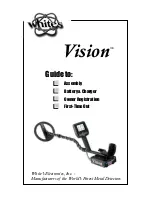 Предварительный просмотр 1 страницы White’s Electronics Vision Manual