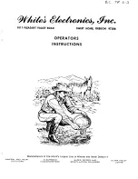 Предварительный просмотр 1 страницы White's Beachcomber TR 6S Operating Instructions Manual