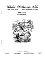 White's Coinmaster 3 TR-MM Operator Instructions Manual предпросмотр