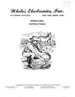 Preview for 1 page of White's Coinmaster 3TR Deluxe Operating Instructions Manual