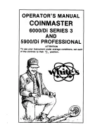 Preview for 1 page of White's Coinmaster 5900/Di Professional Operator'S Manual