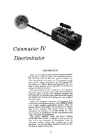 Предварительный просмотр 2 страницы White's Coinmaster IV Operator Instructions Manual