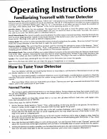 Preview for 7 page of White's Coinmaster TR 4/D Operator Instructions Manual