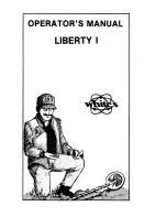 Preview for 1 page of White's Liberty i Operator'S Manual