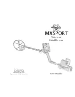 Предварительный просмотр 1 страницы White's MX Sport User Manual