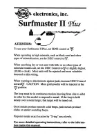 Preview for 1 page of White's Surfmaster II Plus Manual