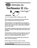 Предварительный просмотр 1 страницы White's Surfmaster II Plus Manual