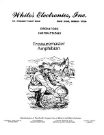 Предварительный просмотр 1 страницы White's Treasuremaster Amphibian Operator Instructions Manual