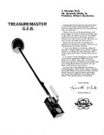 Preview for 2 page of White's Treasuremaster G.E.B. Operator Instructions Manual