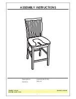 Preview for 1 page of Whitewood Furniture 265-24 Assembly Instructions