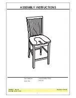 Preview for 1 page of Whitewood Furniture 265-30 Assembly Instructions