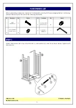 Preview for 3 page of Whitewood Furniture 3070 Assembly Instructions