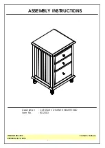 Whitewood Furniture BD-2003 Assembly Instructions preview