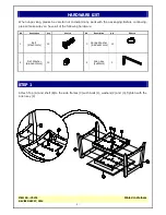 Preview for 3 page of Whitewood Furniture BOMBAY OT-4TE Assembly Instructions