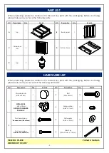 Preview for 3 page of Whitewood Furniture COTTAGE OT-20E Assembly Instructions Manual