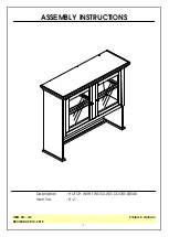 Preview for 1 page of Whitewood Furniture H-2 Assembly Instructions Manual