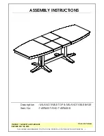 Preview for 1 page of Whitewood Furniture MILANO T-4096 T Series Assembly Instructions Manual