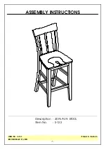 Whitewood Furniture S-133 Assembly Instructions preview