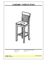 Preview for 1 page of Whitewood Furniture S-3013 Assembly Instructions