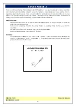 Preview for 2 page of Whitewood Furniture STURBRIDGE TV-51 Assembly Instructions Manual