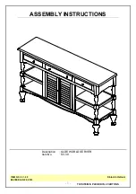 Whitewood Furniture SV-39 Assembly Instructions Manual preview