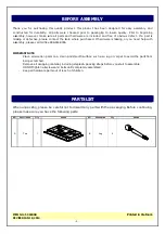 Preview for 2 page of Whitewood Furniture T-3660XB Assembly Instructions