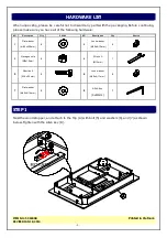 Preview for 3 page of Whitewood Furniture T-3660XB Assembly Instructions