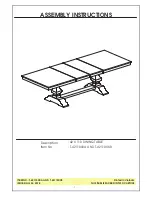 Whitewood Furniture T-42110XXA Assembly Instructions Manual preview