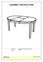 Whitewood Furniture T-42RX Assembly Instructions preview