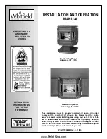 Whitfield Advantage II-T C FS Installating And Operation Manual preview