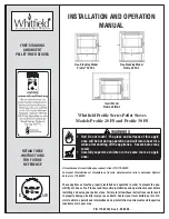 Preview for 1 page of Whitfield Profile 20 FS Installation And Operation Manual