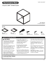 Preview for 4 page of Whitmor The Container Store Clip & Cube 6739-11676-WHT Assembly Instructions Manual