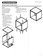 Preview for 5 page of Whitmor The Container Store Clip & Cube 6739-11676-WHT Assembly Instructions Manual