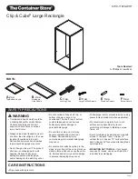 Preview for 7 page of Whitmor The Container Store Clip & Cube 6739-11676-WHT Assembly Instructions Manual