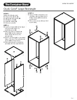 Preview for 8 page of Whitmor The Container Store Clip & Cube 6739-11676-WHT Assembly Instructions Manual