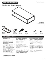 Preview for 10 page of Whitmor The Container Store Clip & Cube 6739-11676-WHT Assembly Instructions Manual