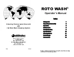 Whittaker ROTO WASH R3 Operator'S Manual предпросмотр