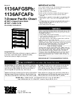 Предварительный просмотр 1 страницы Whittier Wood Furniture 1136AFGSPb Assembly Instructions