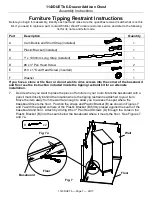 Предварительный просмотр 7 страницы Whittier Wood Furniture 1143DUETb Assembly Instructions Manual