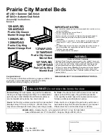 Whittier Wood Furniture 1254AFDAO Assembly Instructions Manual предпросмотр