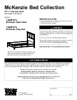 Whittier Wood Furniture 1349FSTe Assembly Instructions Manual предпросмотр