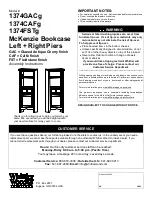 Whittier Wood Furniture 1374GACg Assembly Instructions preview