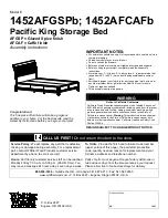 Preview for 1 page of Whittier Wood Furniture 1452AFGSPb Assembly Instructions Manual