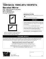 Предварительный просмотр 1 страницы Whittier Wood Furniture 1500CAFb Assembly Instructions Manual