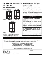 Предварительный просмотр 1 страницы Whittier Wood Furniture 1553AUFb Assembly Instructions Manual