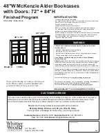 Preview for 1 page of Whittier Wood Furniture 1557b Assembly Instructions